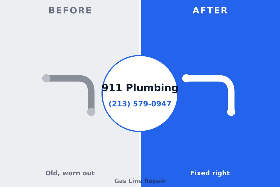 Before and after: plumbing repair Deenwood, GA